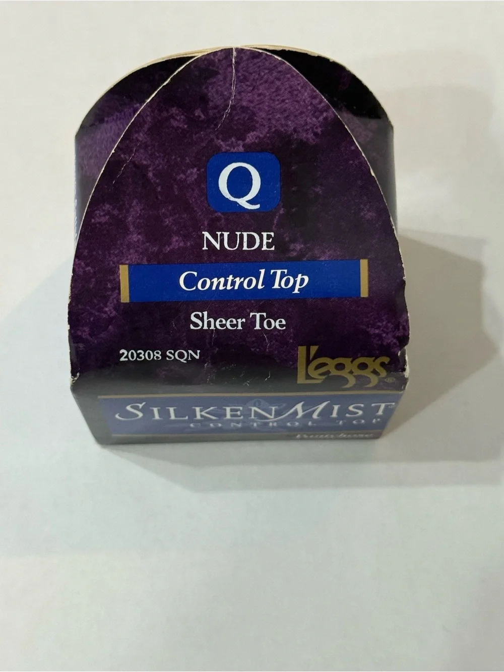 Vtg Leggs Silken Mist Control Top Pantyhose Nude Size Q NOS Deadstock 90s